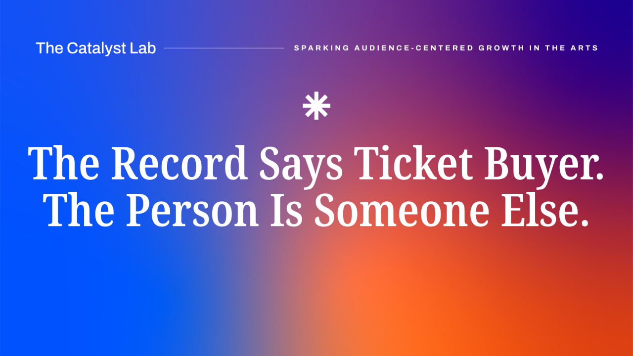 The Record Says Ticket Buyer. The Person Is Someone Else.